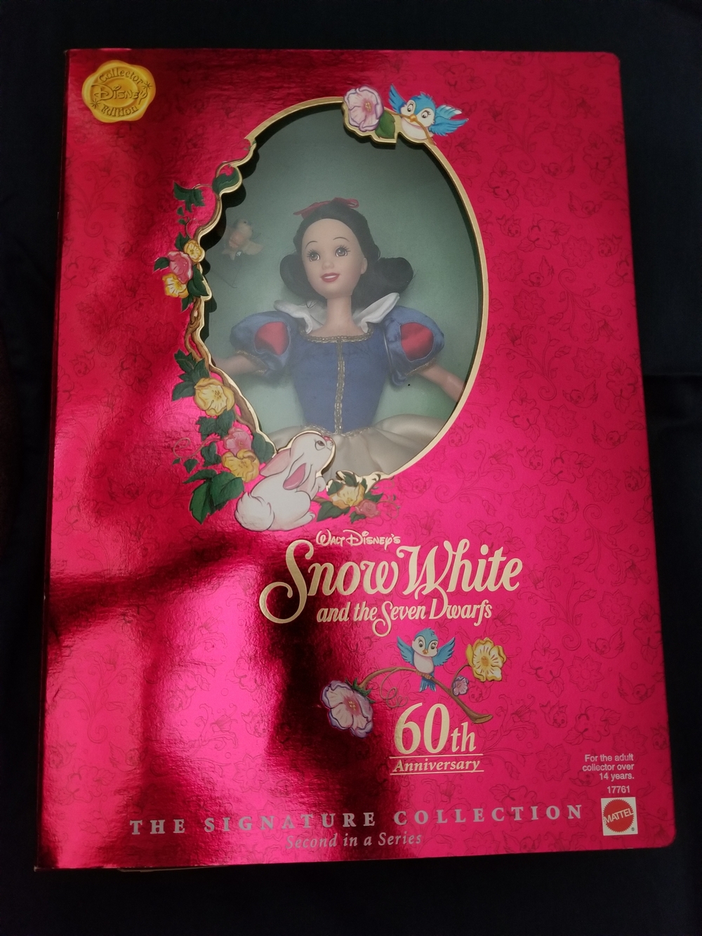 1997 60th Anniversary Snow White and the Seven Dwarfs Barbie Doll with Ornament